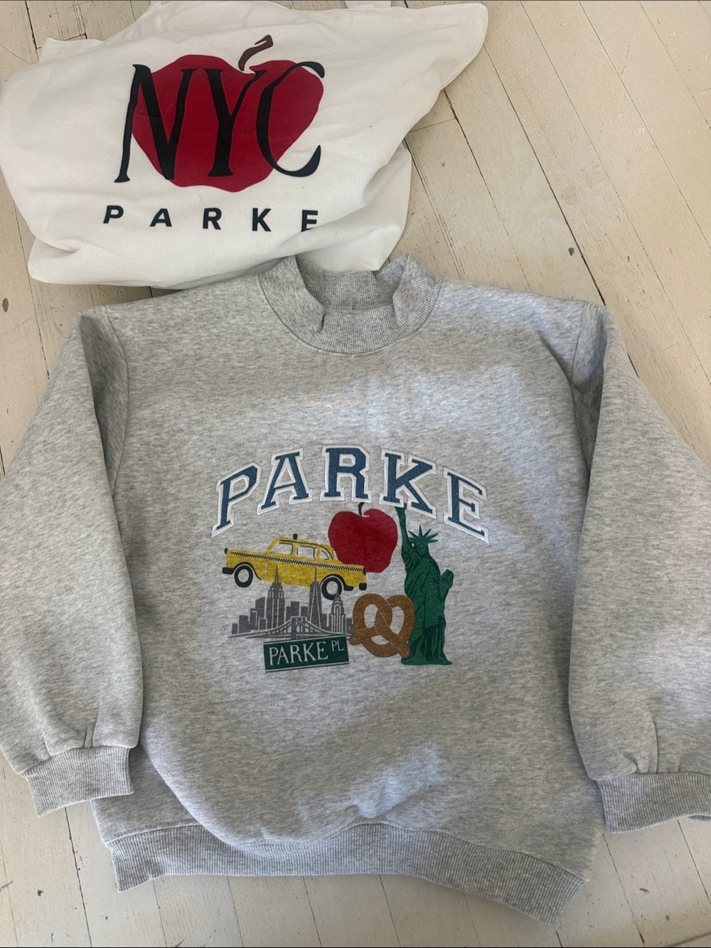 Parker Kids Gray NYC Graphic Sweatshirt